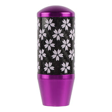 Load image into Gallery viewer, Brand New 9CM Universal Sakura Flower Purple Carbon Fiber Manual Gear Stick Shift Knob Lever Shifter M12 M10 M8