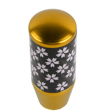Load image into Gallery viewer, Brand New 9CM Universal Sakura Flower Gold Carbon Fiber Manual Gear Stick Shift Knob Lever Shifter M12 M10 M8