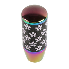Load image into Gallery viewer, Brand New 9CM Universal Sakura Flower Neo Chrome Carbon Fiber Manual Gear Stick Shift Knob Lever Shifter M12 M10 M8