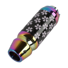 Load image into Gallery viewer, Brand New Universal Sakura Flower Real Carbon Fiber Neo Chrome Aluminum Automatic Transmission Racing Gear Shift Knob