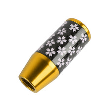 Load image into Gallery viewer, Brand New 9CM Universal Sakura Flower Gold Carbon Fiber Manual Gear Stick Shift Knob Lever Shifter M12 M10 M8