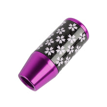 Load image into Gallery viewer, Brand New 9CM Universal Sakura Flower Purple Carbon Fiber Manual Gear Stick Shift Knob Lever Shifter M12 M10 M8