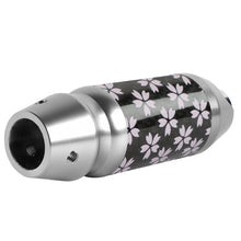 Load image into Gallery viewer, Brand New Universal Sakura Flowers Real Carbon Fiber Silver Aluminum Automatic Transmission Racing Gear Shift Knob
