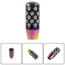 Load image into Gallery viewer, Brand New 9CM Universal Sakura Flower Neo Chrome Carbon Fiber Manual Gear Stick Shift Knob Lever Shifter M12 M10 M8