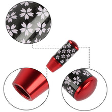 Load image into Gallery viewer, Brand New 9CM Universal Sakura Flower Red Carbon Fiber Manual Gear Stick Shift Knob Lever Shifter M12 M10 M8