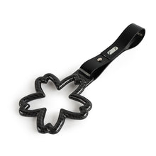 Load image into Gallery viewer, Brand New Flower Carbon Fiber JDM TSURIKAWA Ring Subway Train Bus Black Handle Strap Charm Drift