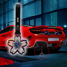 Load image into Gallery viewer, Brand New Flower Neo Chrome JDM TSURIKAWA Ring Subway Train Bus Handle Black Strap Charm Drift