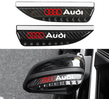 Load image into Gallery viewer, Brand New 2PCS Universal Audi Carbon Fiber Rear View Side Mirror Visor Shade Rain Shield Water Guard