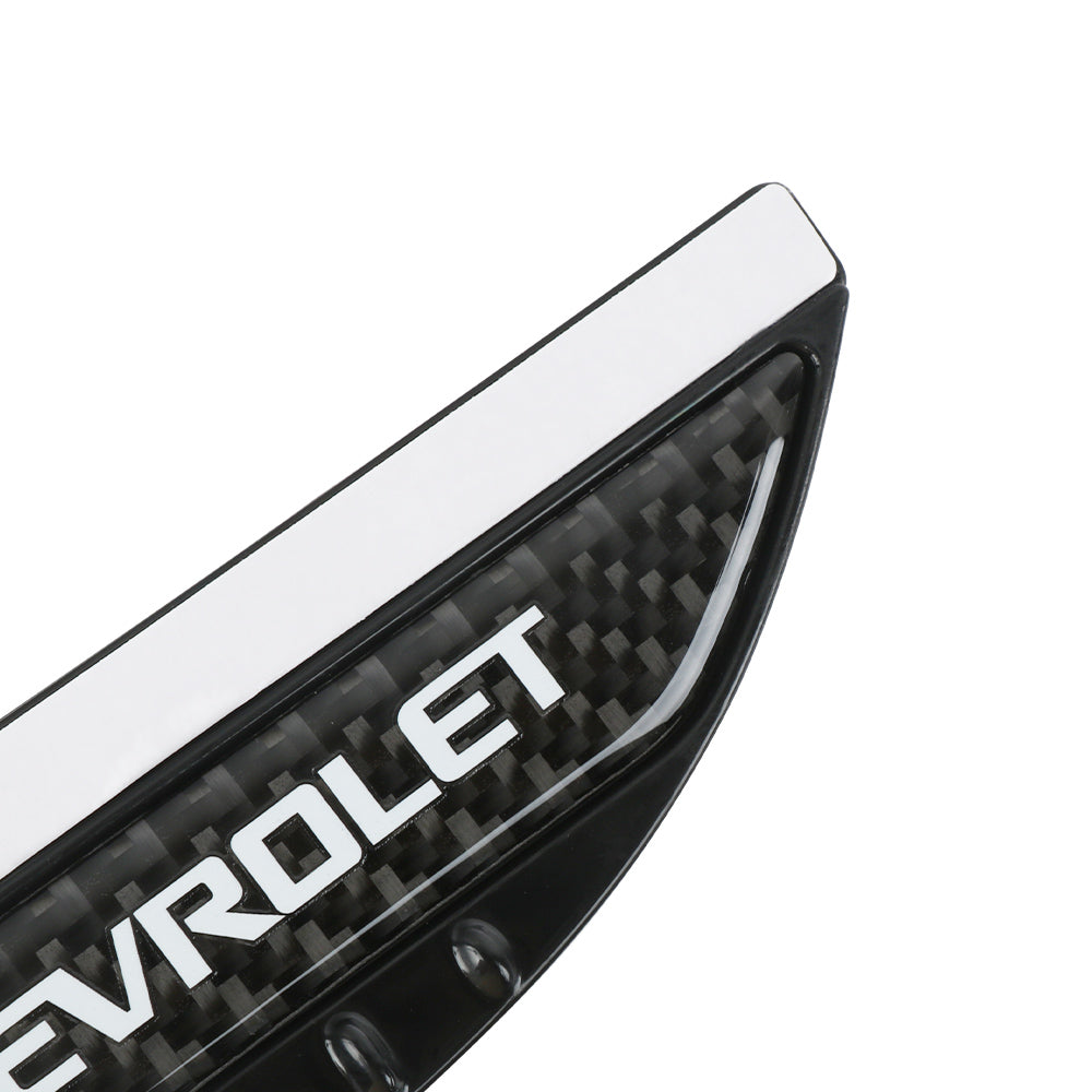 Brand New 2PCS Universal Chevrolet Carbon Fiber Rear View Side Mirror Visor Shade Rain Shield Water Guard