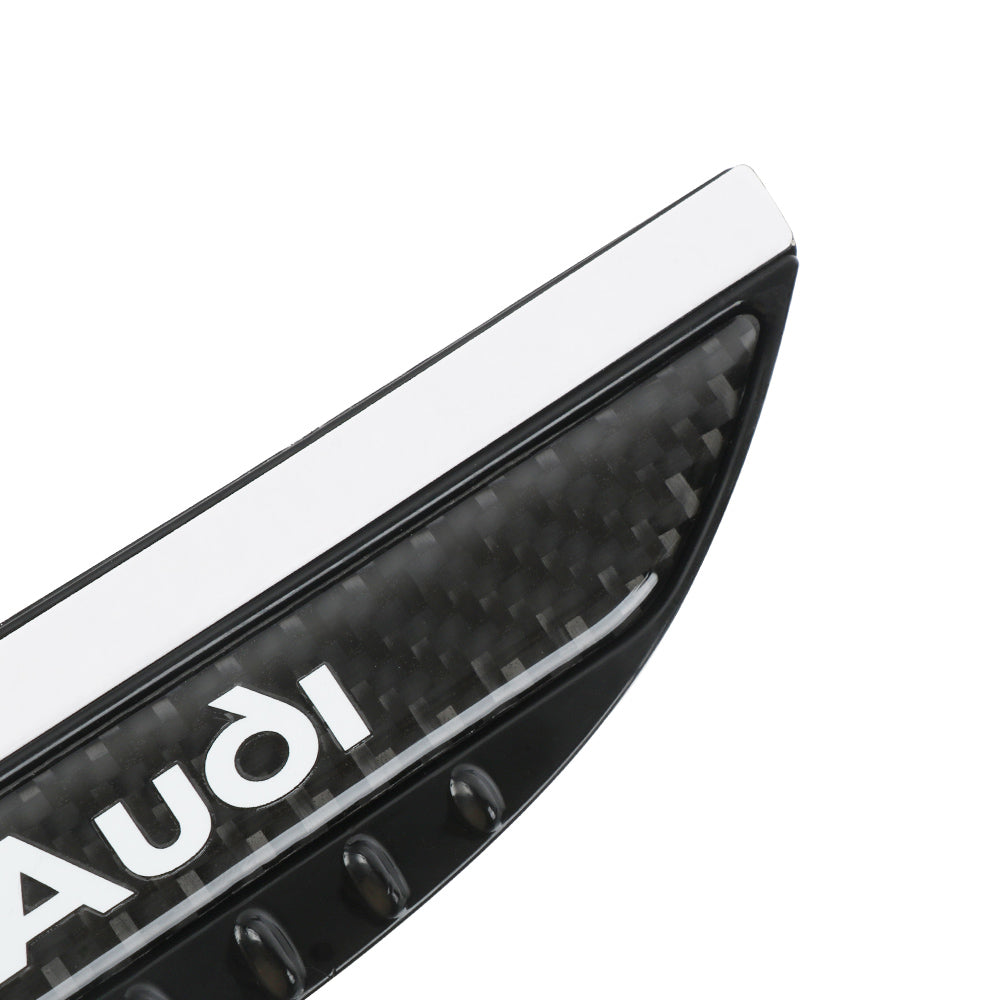 Brand New 2PCS Universal Audi Carbon Fiber Rear View Side Mirror Visor Shade Rain Shield Water Guard