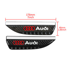 Load image into Gallery viewer, Brand New 2PCS Universal Audi Carbon Fiber Rear View Side Mirror Visor Shade Rain Shield Water Guard