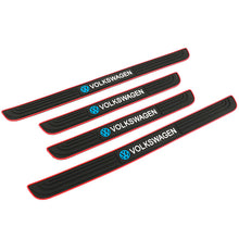 Load image into Gallery viewer, Brand New 4PCS Universal Volkswagen Red Rubber Car Door Scuff Sill Cover Panel Step Protector